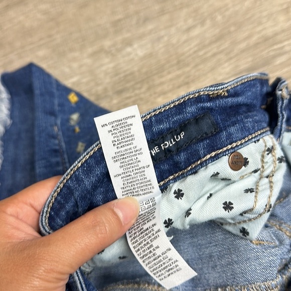 Lucky Brand Women’s The Roll Up Mid-Rise Blue Denim Shorts Size 2/26 - Picture 11 of 11